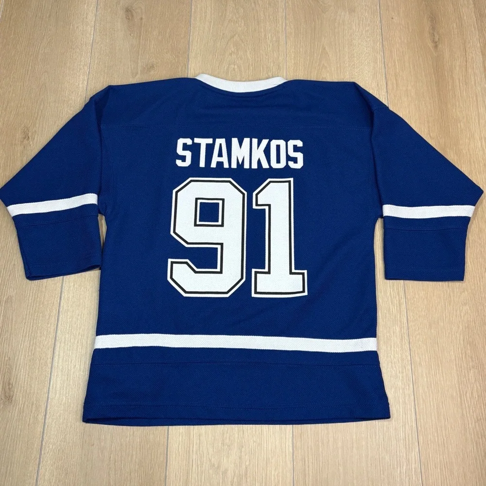 Tampa Bay Lightning Steven Stamkos #91 Youth Jersey Blue NHL Hockey Large 12/14